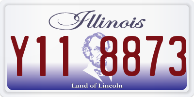 IL license plate Y118873