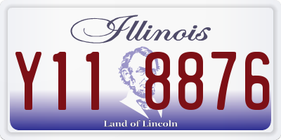 IL license plate Y118876