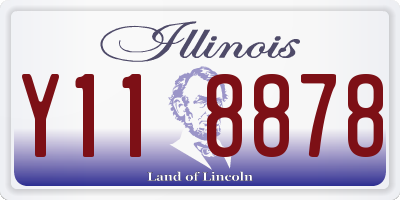 IL license plate Y118878