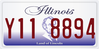 IL license plate Y118894