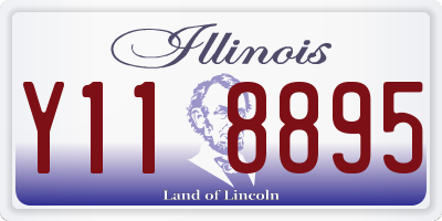 IL license plate Y118895