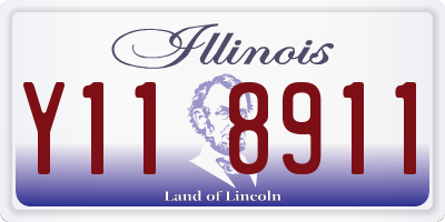 IL license plate Y118911