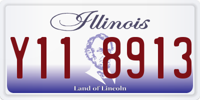 IL license plate Y118913
