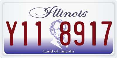 IL license plate Y118917