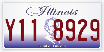 IL license plate Y118929