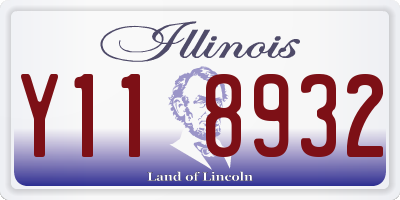IL license plate Y118932