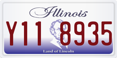 IL license plate Y118935