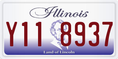 IL license plate Y118937