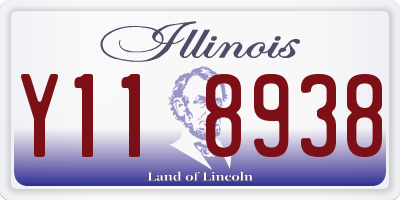 IL license plate Y118938