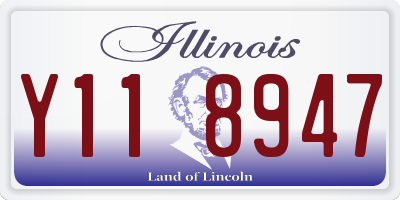 IL license plate Y118947