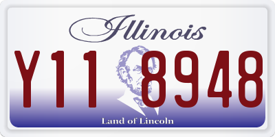 IL license plate Y118948