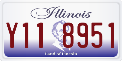 IL license plate Y118951