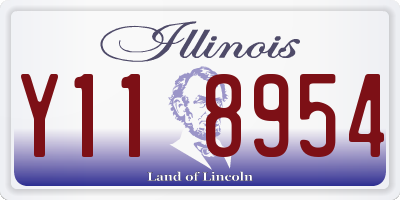 IL license plate Y118954