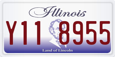 IL license plate Y118955
