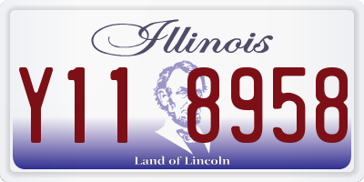 IL license plate Y118958