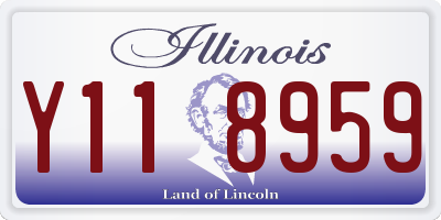 IL license plate Y118959
