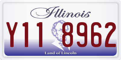 IL license plate Y118962
