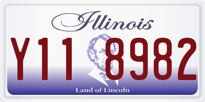 IL license plate Y118982
