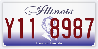 IL license plate Y118987
