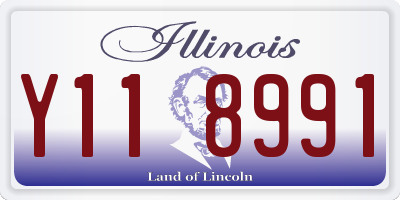 IL license plate Y118991