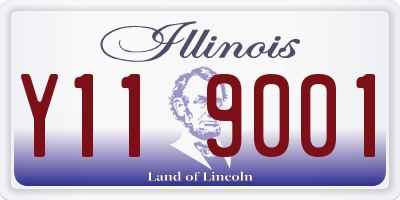 IL license plate Y119001