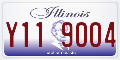 IL license plate Y119004