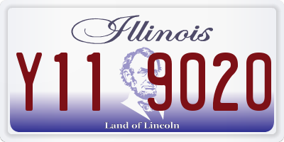 IL license plate Y119020