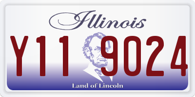 IL license plate Y119024