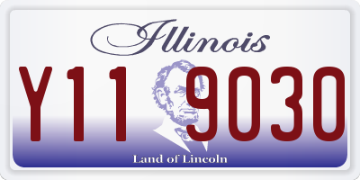 IL license plate Y119030