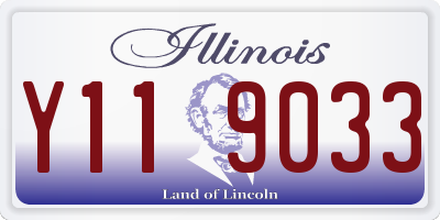 IL license plate Y119033