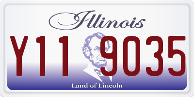 IL license plate Y119035