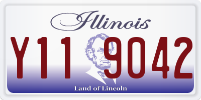 IL license plate Y119042