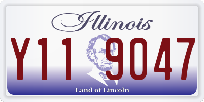 IL license plate Y119047
