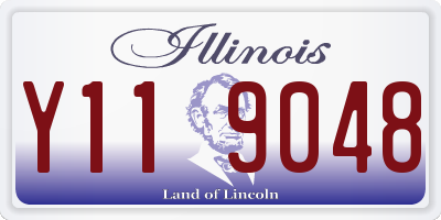 IL license plate Y119048