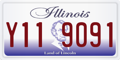 IL license plate Y119091