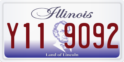 IL license plate Y119092