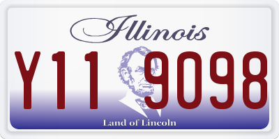 IL license plate Y119098