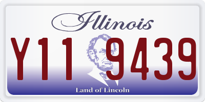 IL license plate Y119439