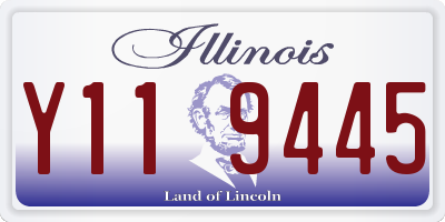 IL license plate Y119445