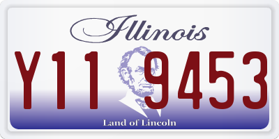 IL license plate Y119453