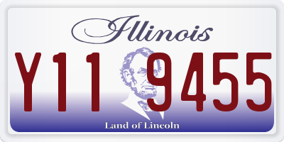 IL license plate Y119455