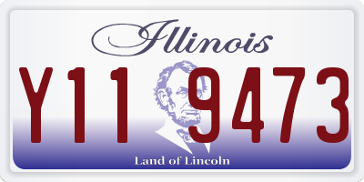 IL license plate Y119473