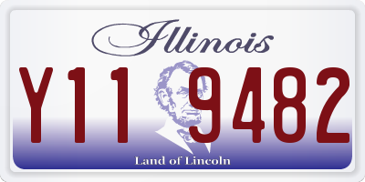 IL license plate Y119482