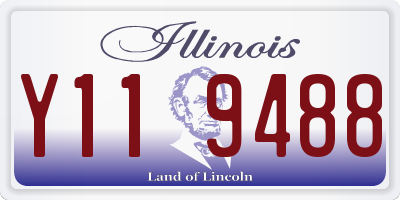 IL license plate Y119488