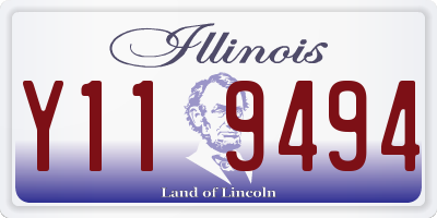 IL license plate Y119494