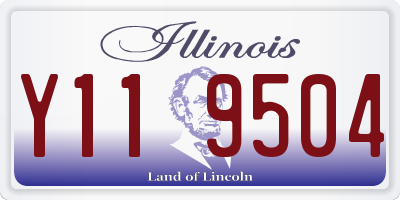 IL license plate Y119504