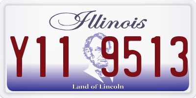 IL license plate Y119513