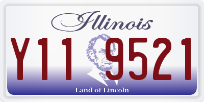 IL license plate Y119521