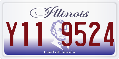 IL license plate Y119524