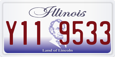 IL license plate Y119533